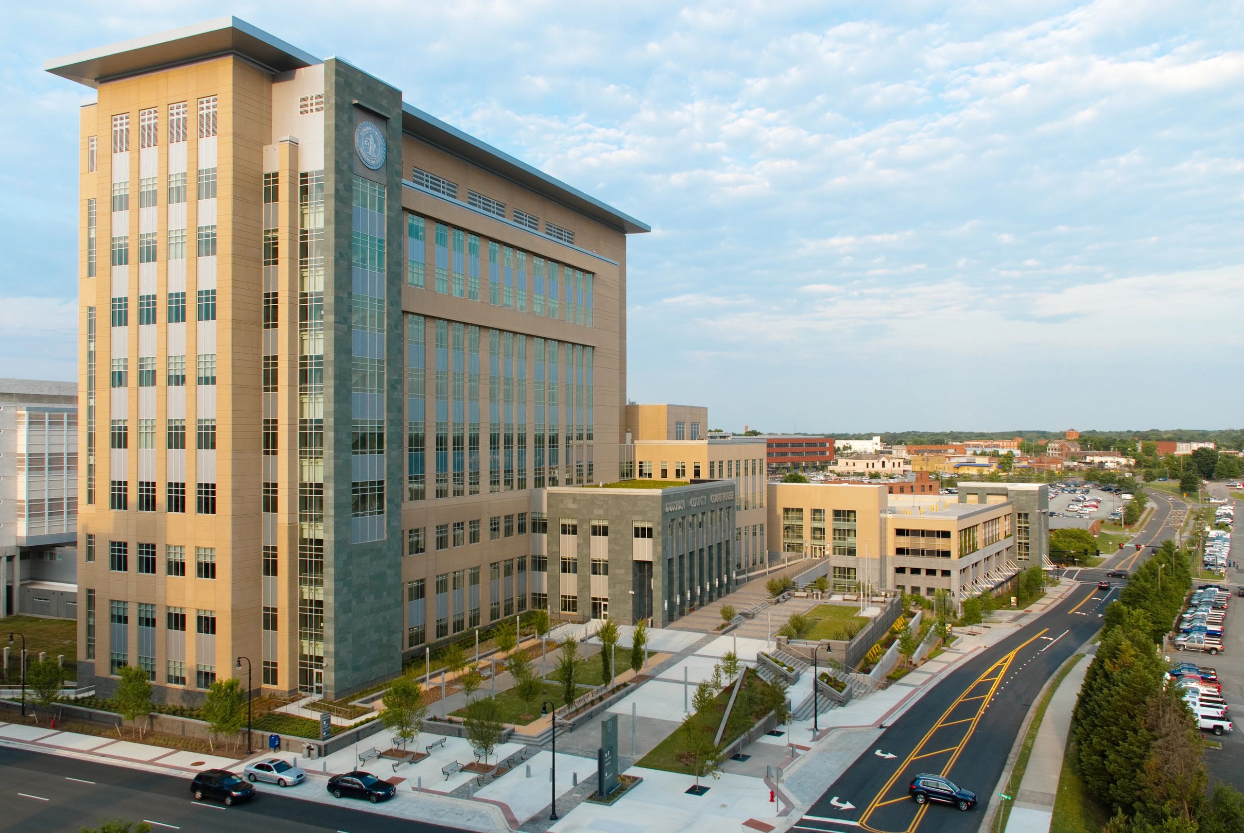 Commercial building exterior representing tenant improvement projects